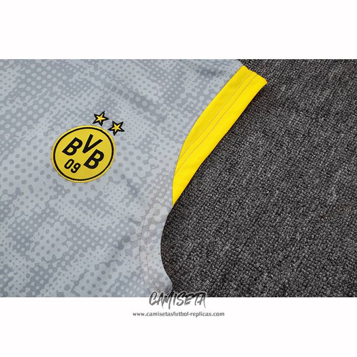 Camiseta de Entrenamiento Borussia Dortmund 2025-2026 Sin Mangas Gris